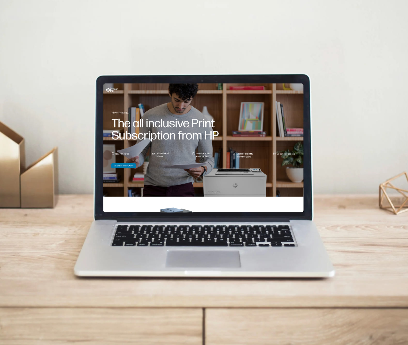 Platinum landing screen